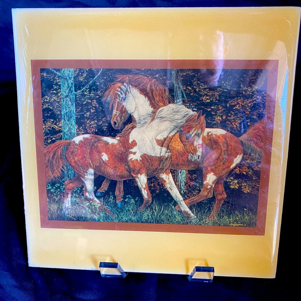 Leanin Tree Ceramic Tile “In Spirit Only” By Judy Larson